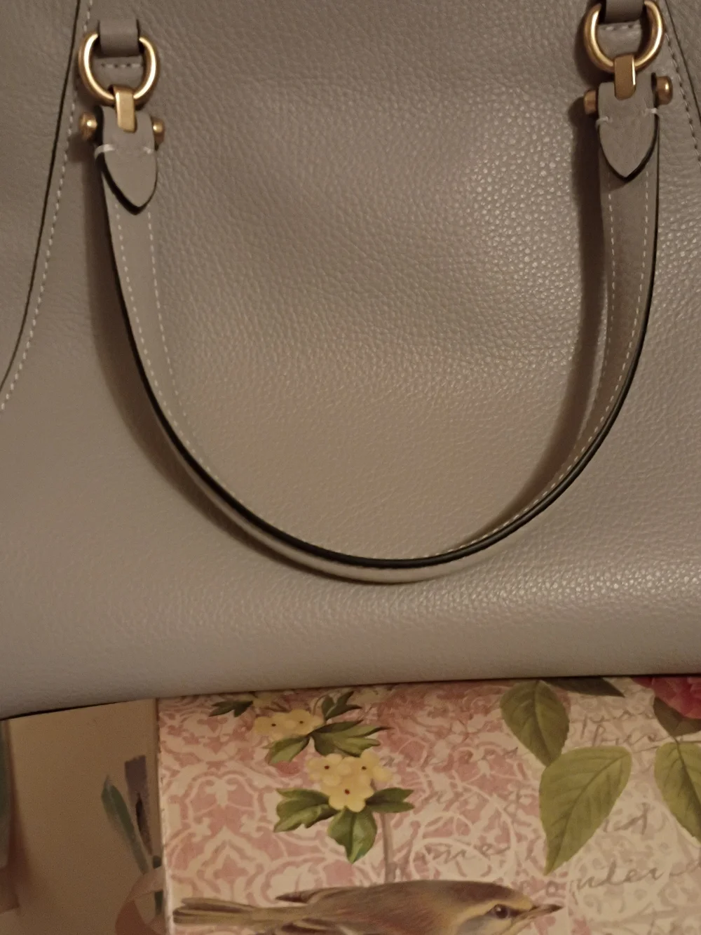 Coach Bella Grey Leather Satchel